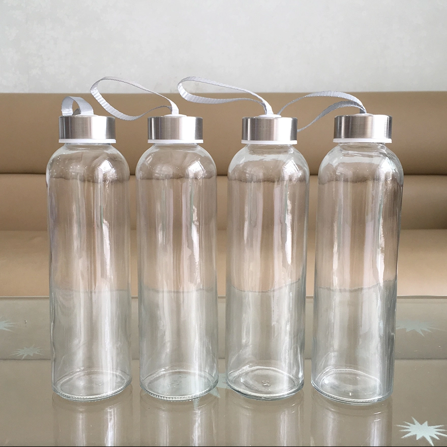 Chai thủy tinh có nắp đậy dây xách 500ml
