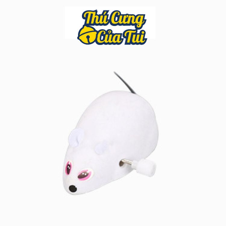 Chuột lên dây cót đồ chơi cho mèo thú cưng nhỏ - thú cưng của tui
