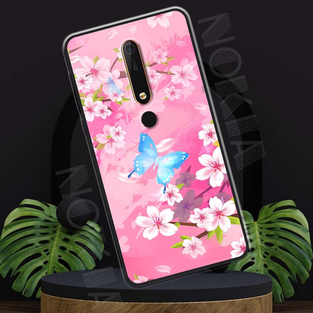 Ốp lưng Nokia 6.1, Nokia 6 (2018) mẫu BST Hoa lá cành TPU