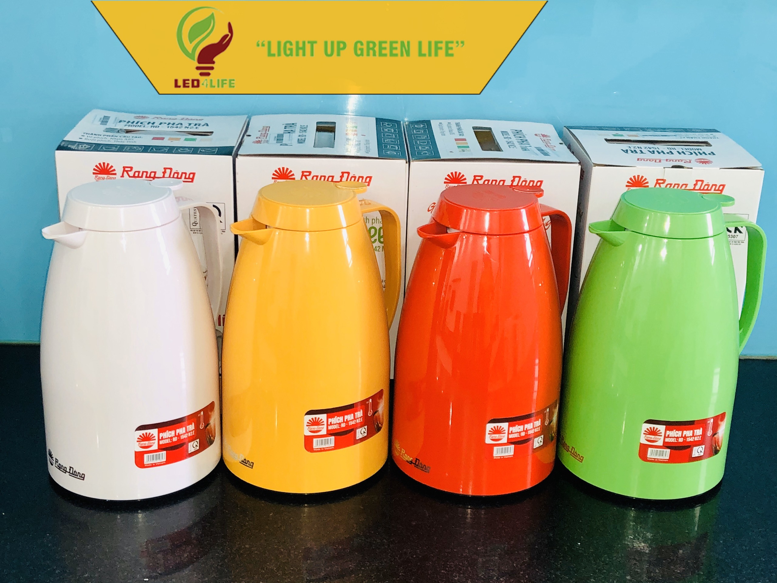 Phích nước pha trà cao cấp RD 1542-N2 1,5 Lít Rạng Đông