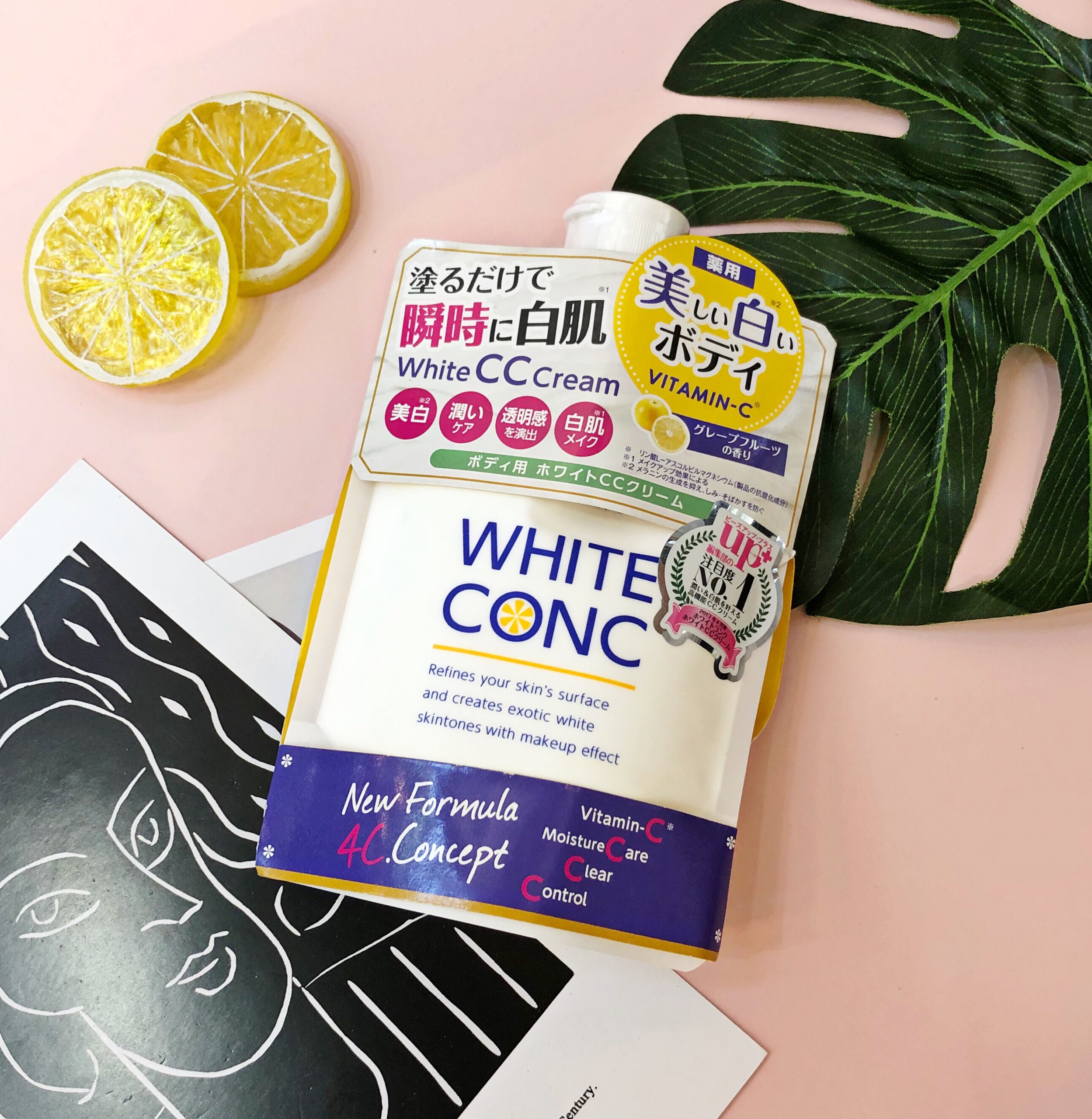Kem Dưỡng Thể Trắng Da White Conc White CC Cream 200g