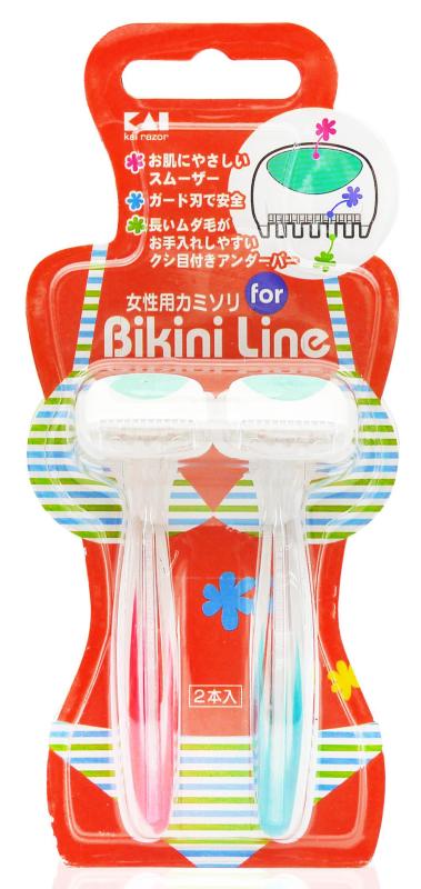Dao Cạo Vùng Bikini KAI ( 2 cái /set) - Hàng Nội Địa Nhật, thiết kế chuyên dụng giúp cạo vùng bikini. cao cấp