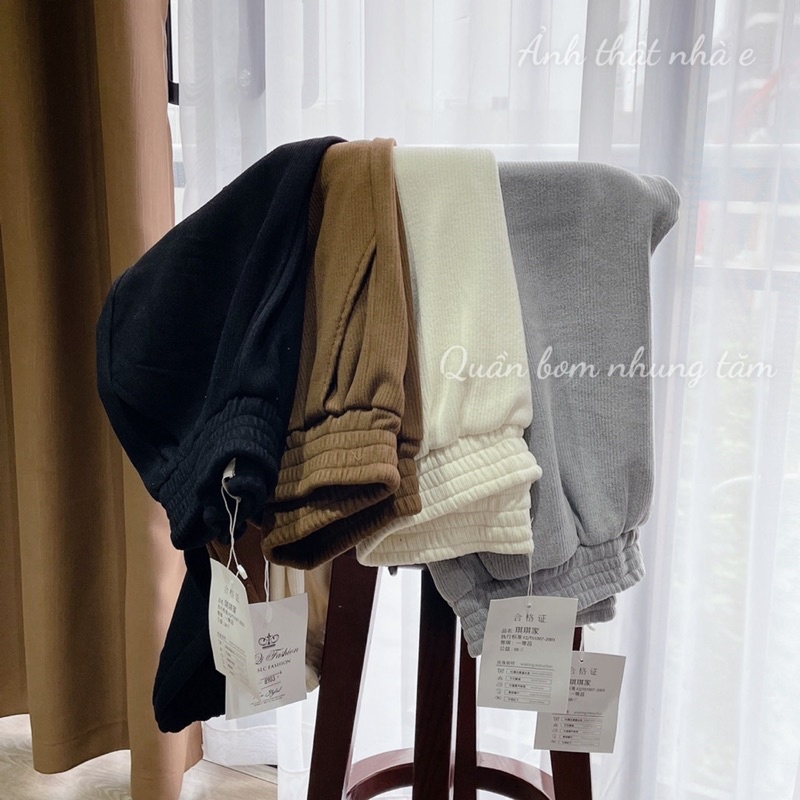 Quần Jogger nỉ NHUNG dày dặn dễ mặc