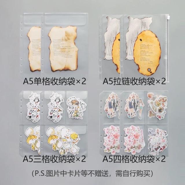 Sổ Còng Kèm Túi Zip Và Sheet Đựng Stickers (Có Lẻ Sheet Refill)