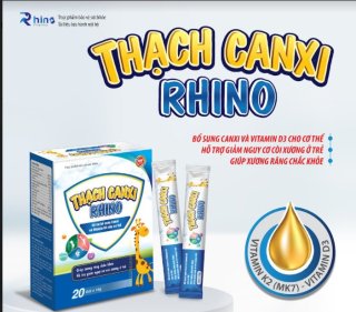 Canxi Tăng Chiều Cao Vitamin D3K2MK7 Dạng Thạch Canxi Rhino thumbnail
