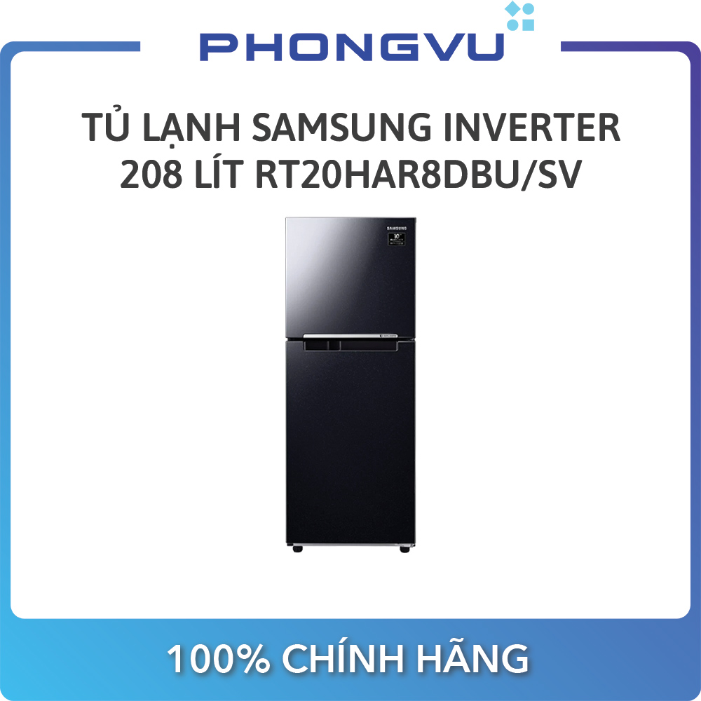 Tủ lạnh Samsung Inverter 208 lít RT20HAR8DBU/SV - Bảo hành 24 tháng - Miễn phí giao hàng HN & HCM