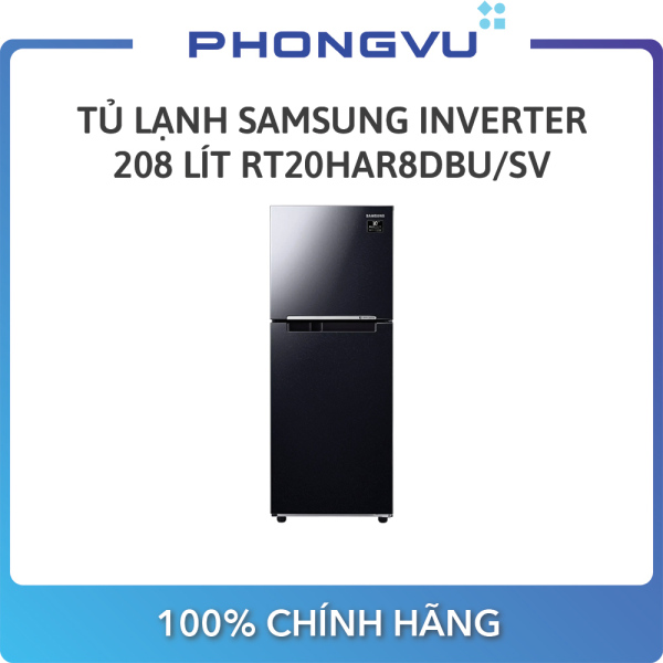 Tủ lạnh Samsung Inverter 208 lít RT20HAR8DBU/SV - Bảo hành 24 tháng - Miễn phí giao hàng HN & HCM chính hãng