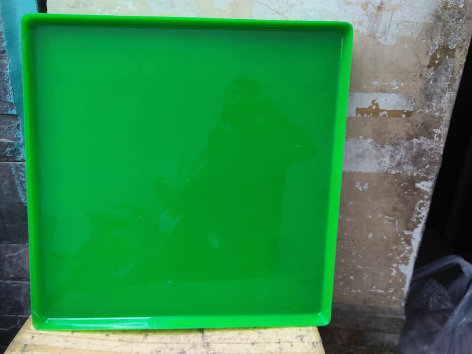 Combo 2 KHAY NHỰA 60 VUÔNG HỨNG PHÂN CHIM, PHÂN GÀ LOẠI DẺO