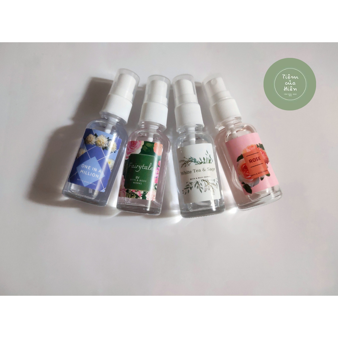 Xịt thơm Body mist Bath&BodyWorks chiết 32ml BBW | Tiệm của Hiên