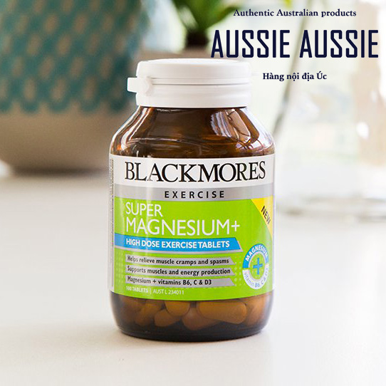 Viên magie Blackmores Super Magnesium 100 viên