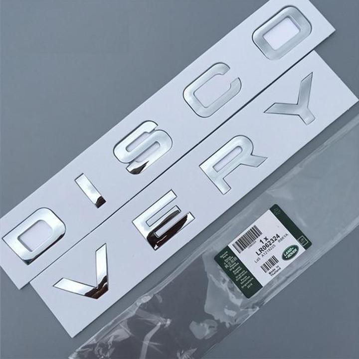 Tem chữ nổi Discovery dán xe ô tô