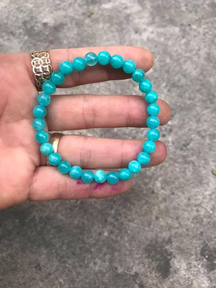 [HCM]VÒNG TAY ĐÁ AMAZONITE 6LY