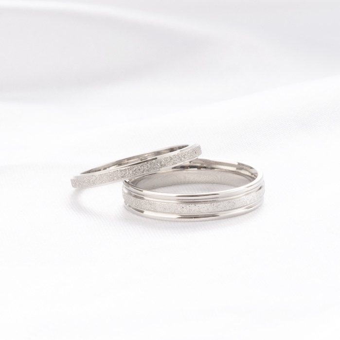 Nhẫn cặp đôi LAMY Milgrain Silver Ring
