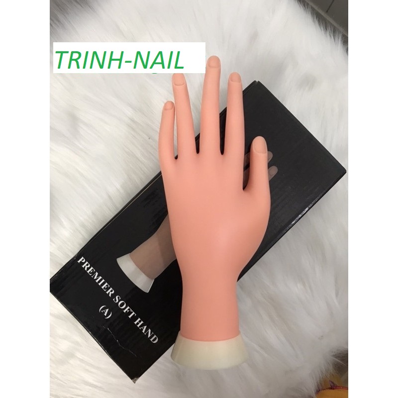 [HCM]bàn tay giả silicon học làm móng nail