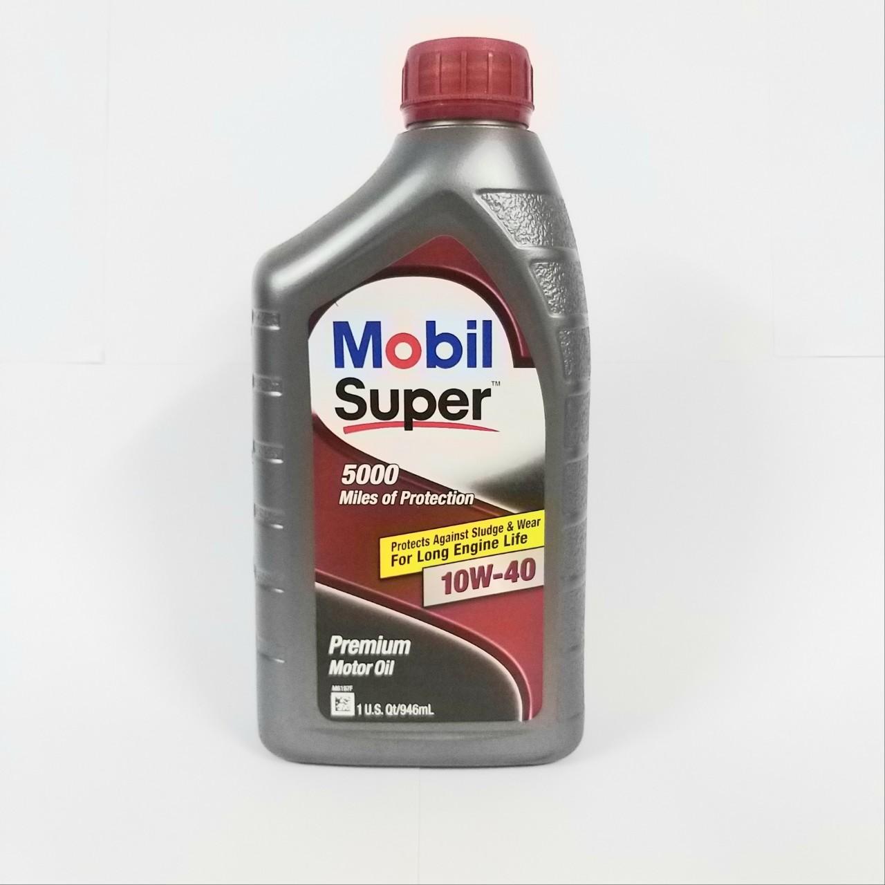 [HCM]Nhớt Mobil Super 5000 SAE 10W40 1L