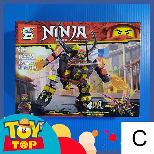 [Một mẫu lẻ] Đồ chơi lắp ráp ninjago chiến cơ của các ninja Dragon Master Wu Kai Jay Cole mini xếp hình SY1057 MG363