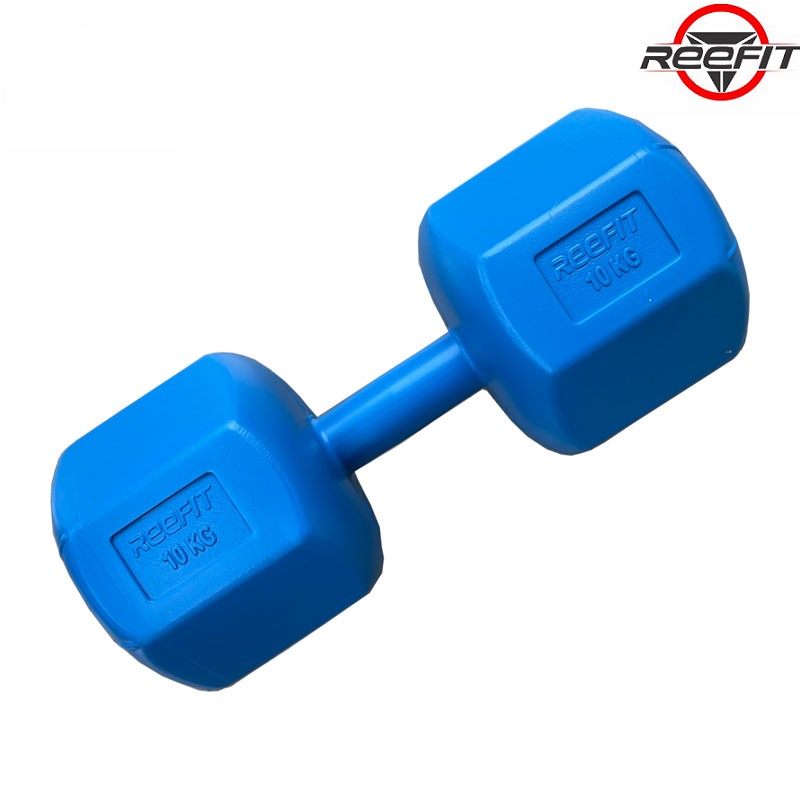 [Ready stock] 10kg plastic dumbbell (blue)