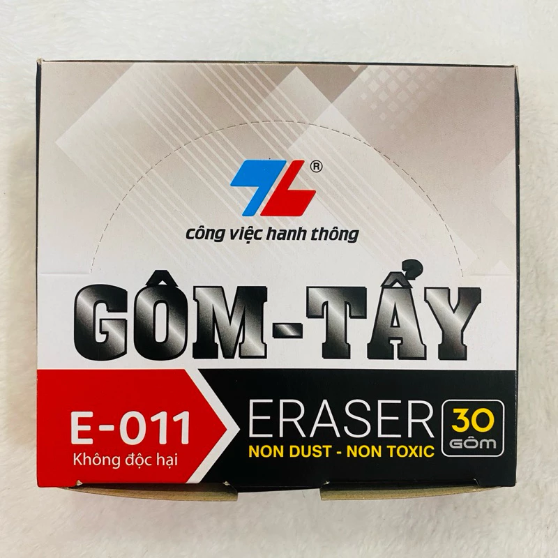 Combo 5 Cục Gôm tẩy chì 2B Thiên Long E-011 siêu mềm và siêu dẻo