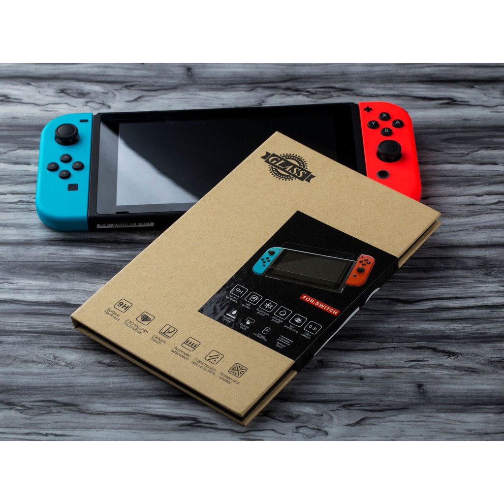 Kính cường lực 9H trong suốt Nintendo Switch