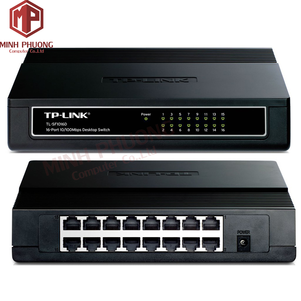Switch chia tín hiệu để bàn 16 cổng 10/100Mbps TL-SF1016D