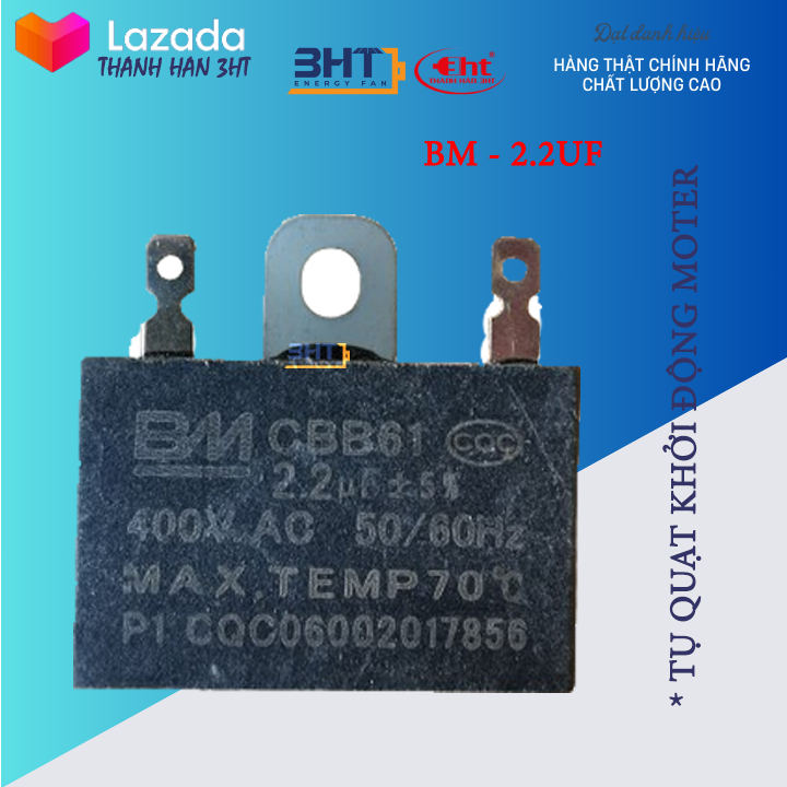 Tụ quạt CBB 2uF & 1.5uF - BM HÀNG XỊN
