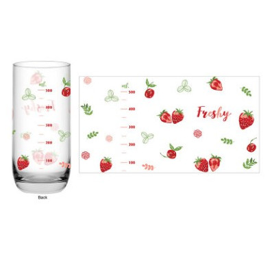 Ly thủy tinh ocean chia vạch trái cây 625 ml