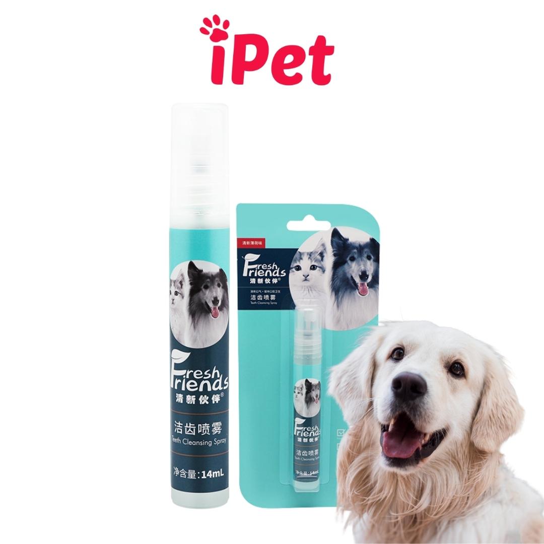 Xịt Thơm Chống Hôi Miệng Cho Thú Cưng Chó Mèo Fresh Friend 14ml - iPet Shop