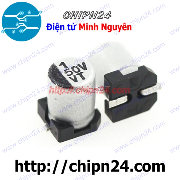 Tụ nhôm 1uf 50v 4x5.4mm
