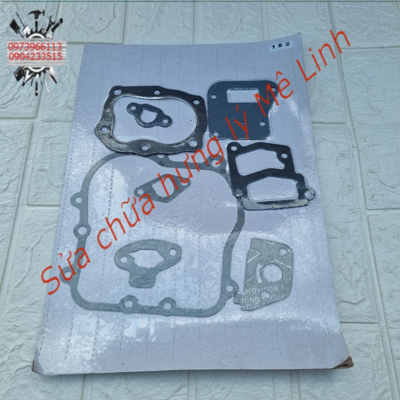 Bộ gioăng, ron, dong động cơ 152F