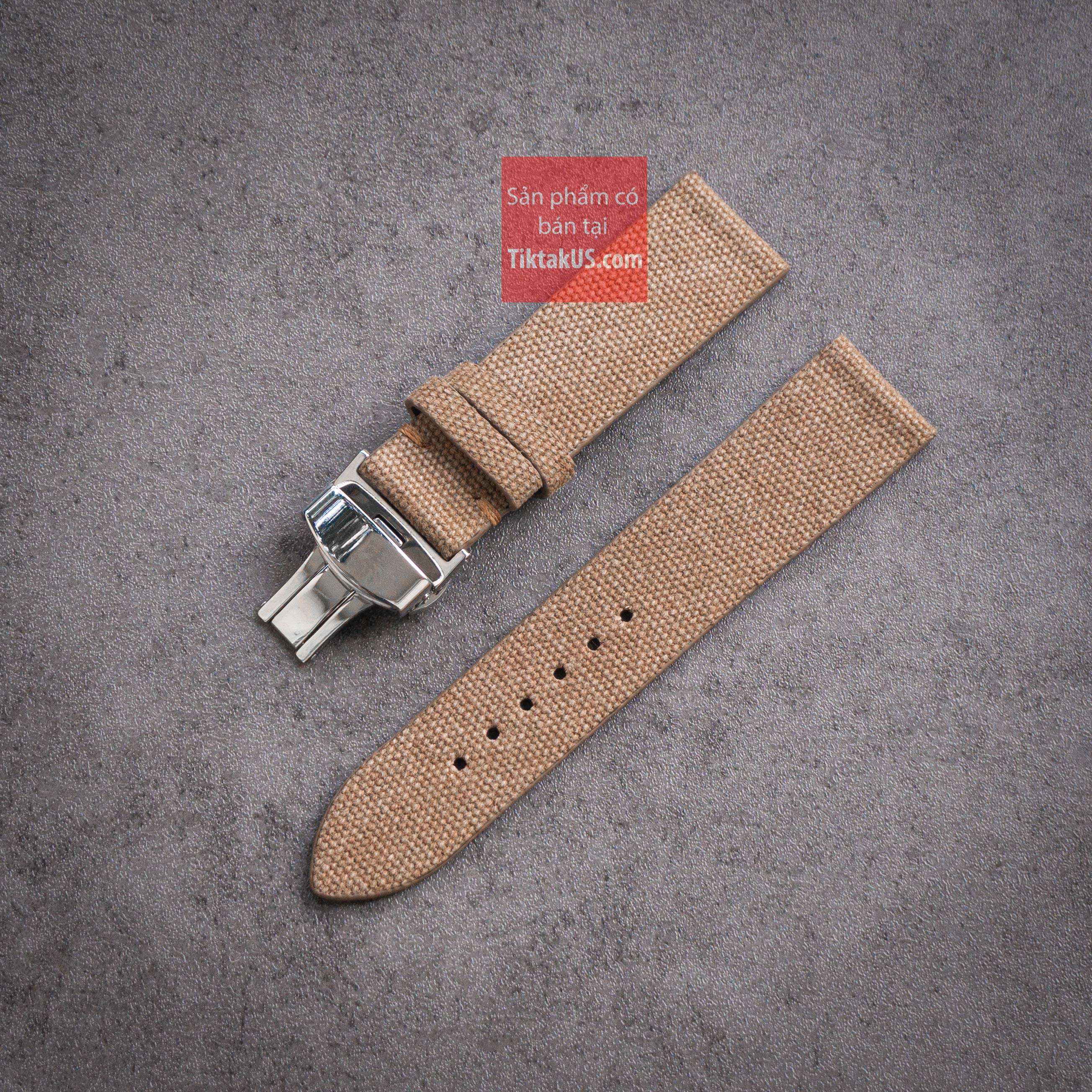 [HCM]Dây đồng hồ Vải Dù Canvas Pilot khóa bướm chống gẫy dây seiko 5 automatic SNK SNZG sport SRPD size 18mm - 19mm - 20mm - 21mm - 22mm