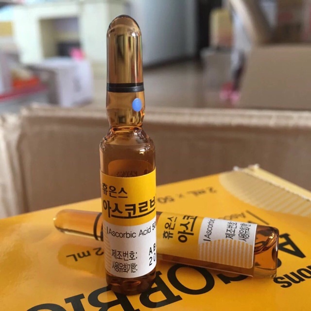 VitaminC Hàn ( 1 Vỉ-10 Ống ) Vitamin C Huons Ascorbic Acid