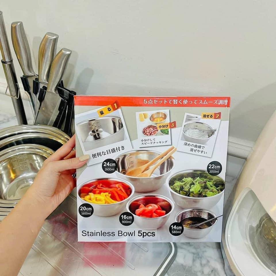 SET 5 MÓN THAU INOX CAO CẤP