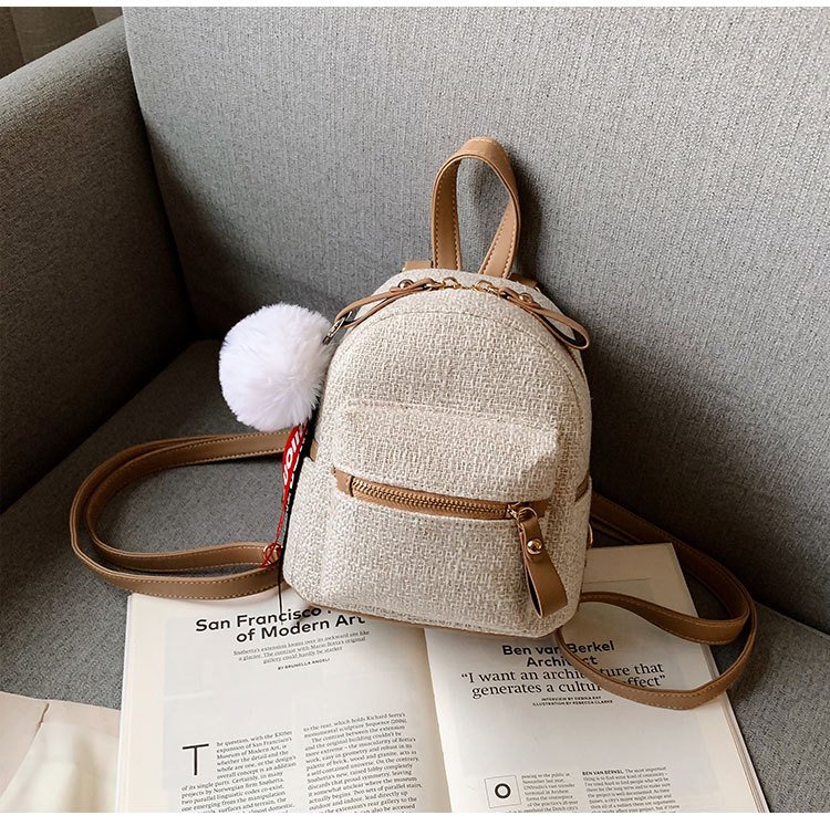 Balo mini cao cấp chất canvas xịn (Dây đeo được 2 kiểu balo hoặc đeo chéo)