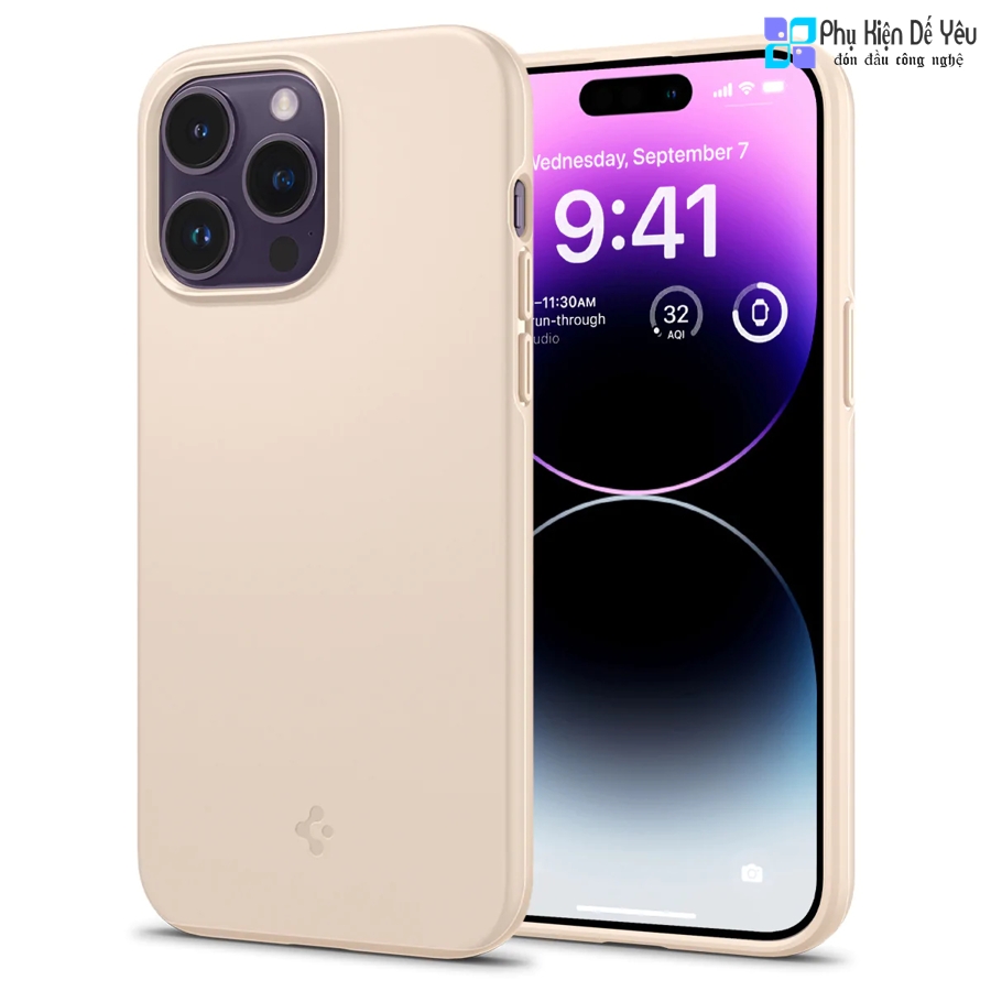Ốp Spigen Thin Fit cho iPhone 14 Pro Max/ 14 Pro/ 14 Plus/ 14 (Phân phối chính hãng, bảo hành 12 tháng)