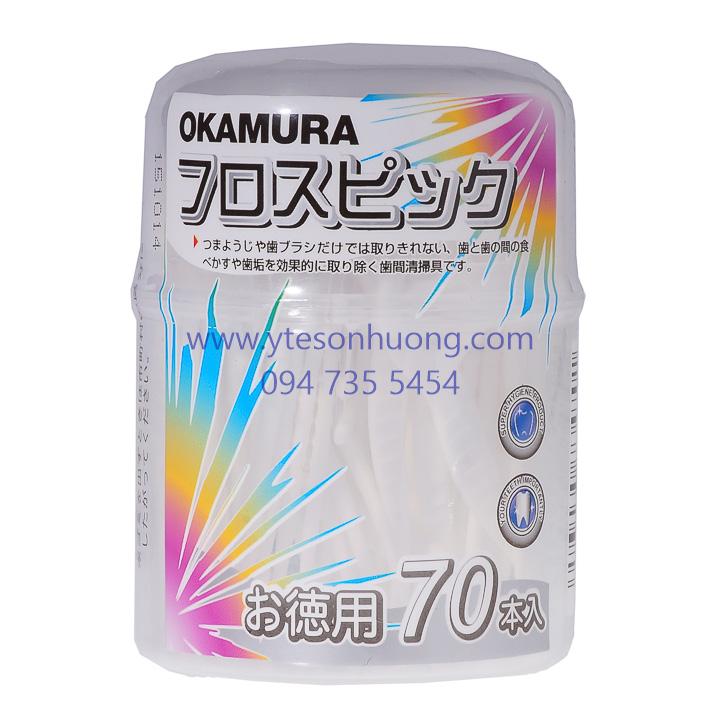 Tăm chỉ nha khoa Okamura 70P - 734701 (Hộp)