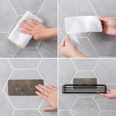 KỆ SẮT CHỮ NHẬT DÁN TƯỜNG SIÊU CHẮC