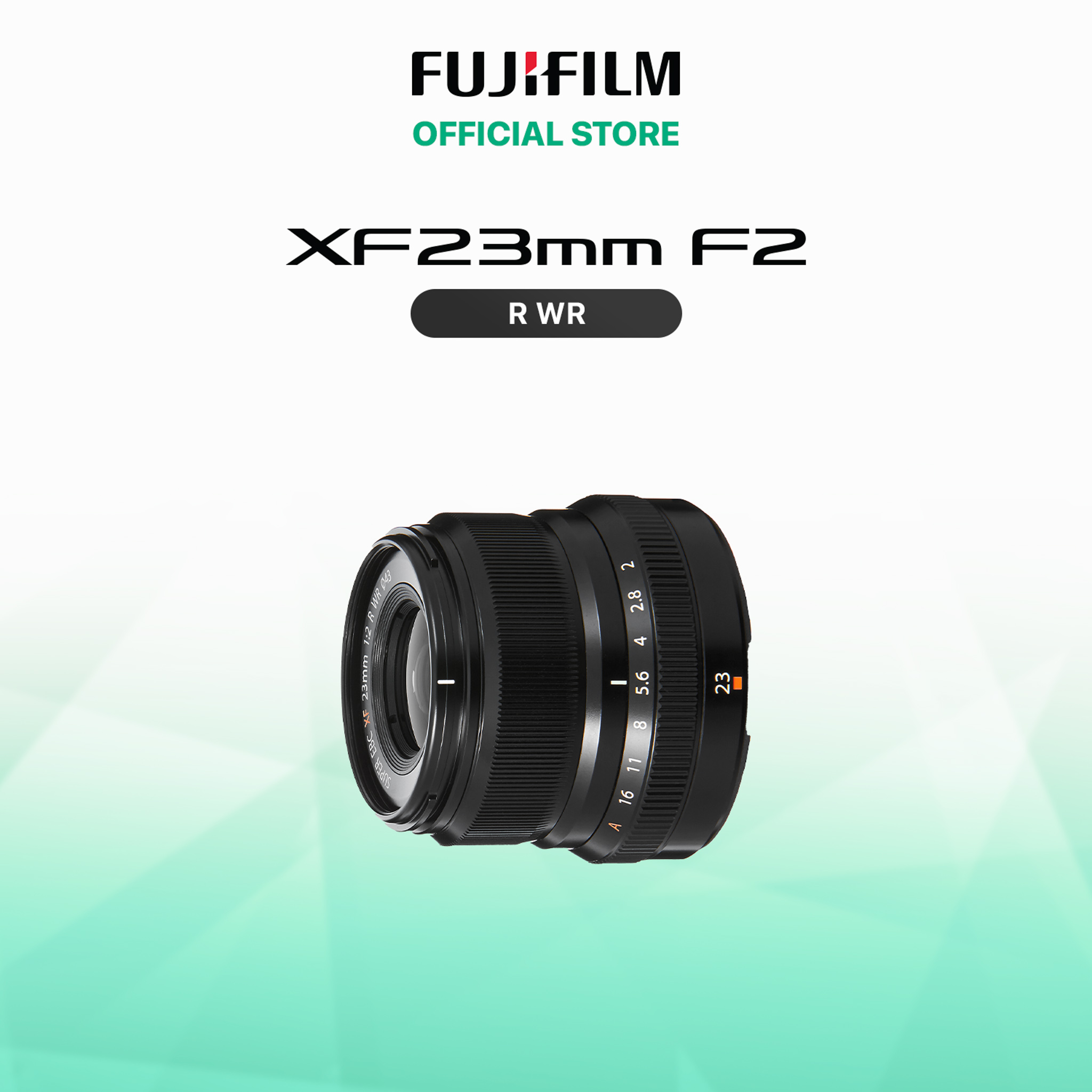 [Trả góp 0%]Ống kính Fujinon XF23mmF2 R WR (Đen/Bạc)