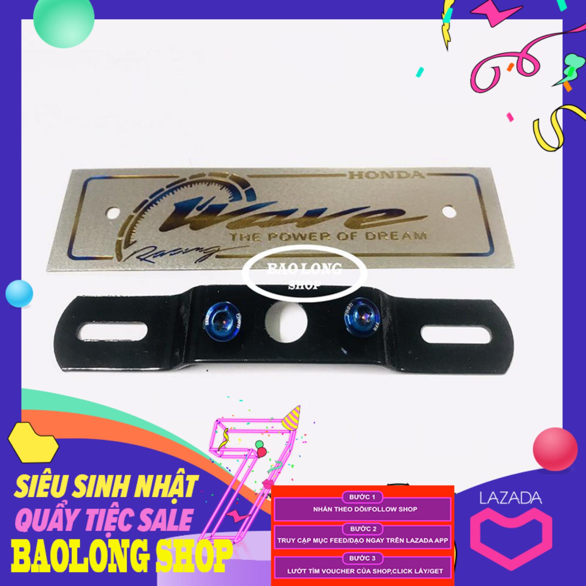 Bảng tên TiTanium Khò gắn Wave + 2 ốc Proti