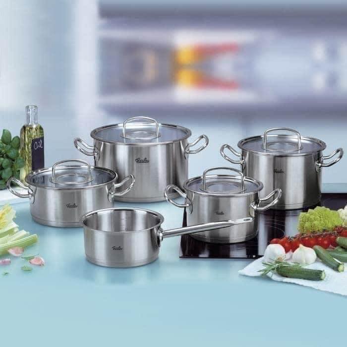 Bộ Nồi Fissler Original Profi (Nắp Vung Thép, Đáy 5 Lớp)