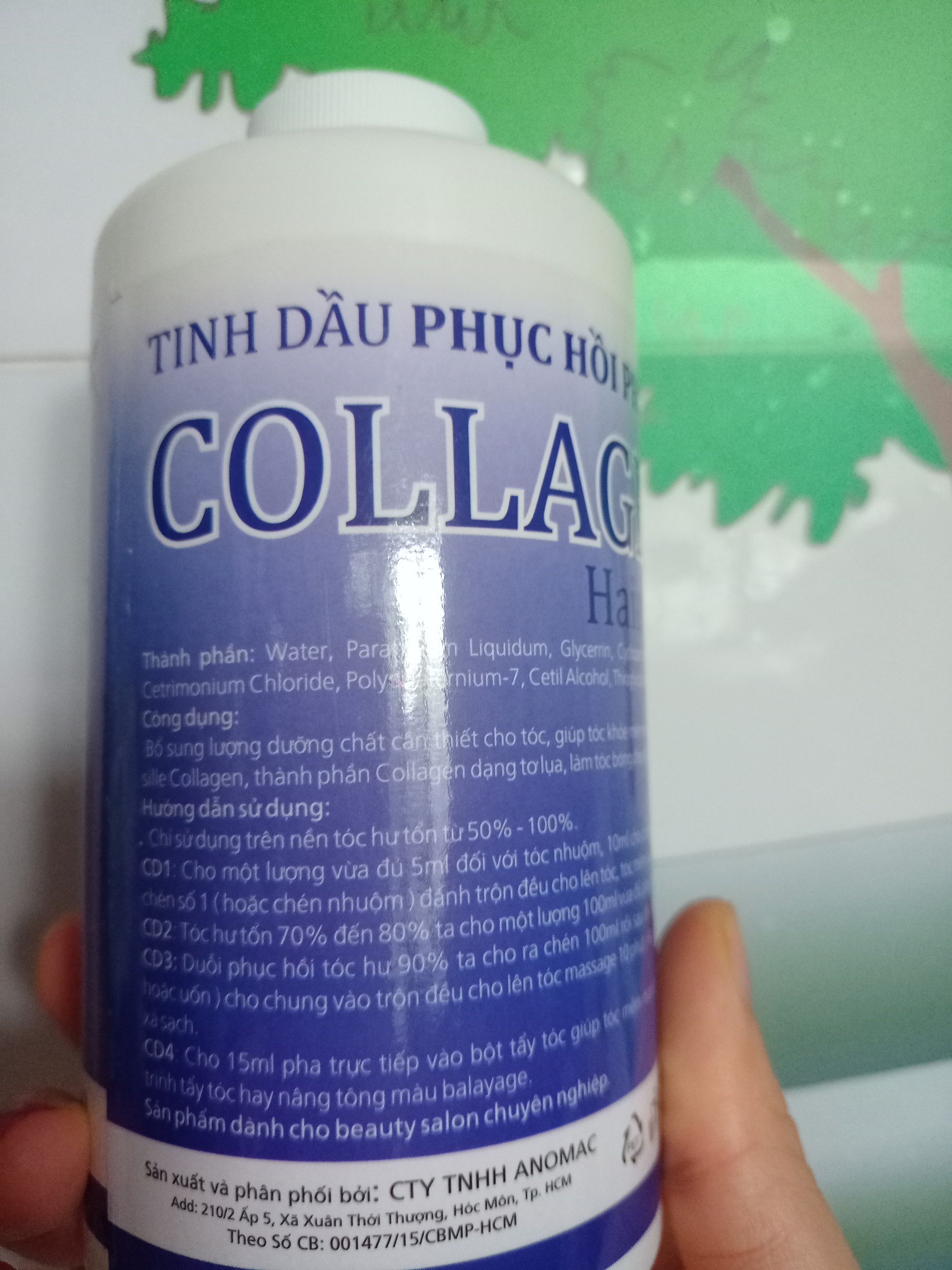 500ml Tinh dầu phục hồi phủ lụa collagen hair sille