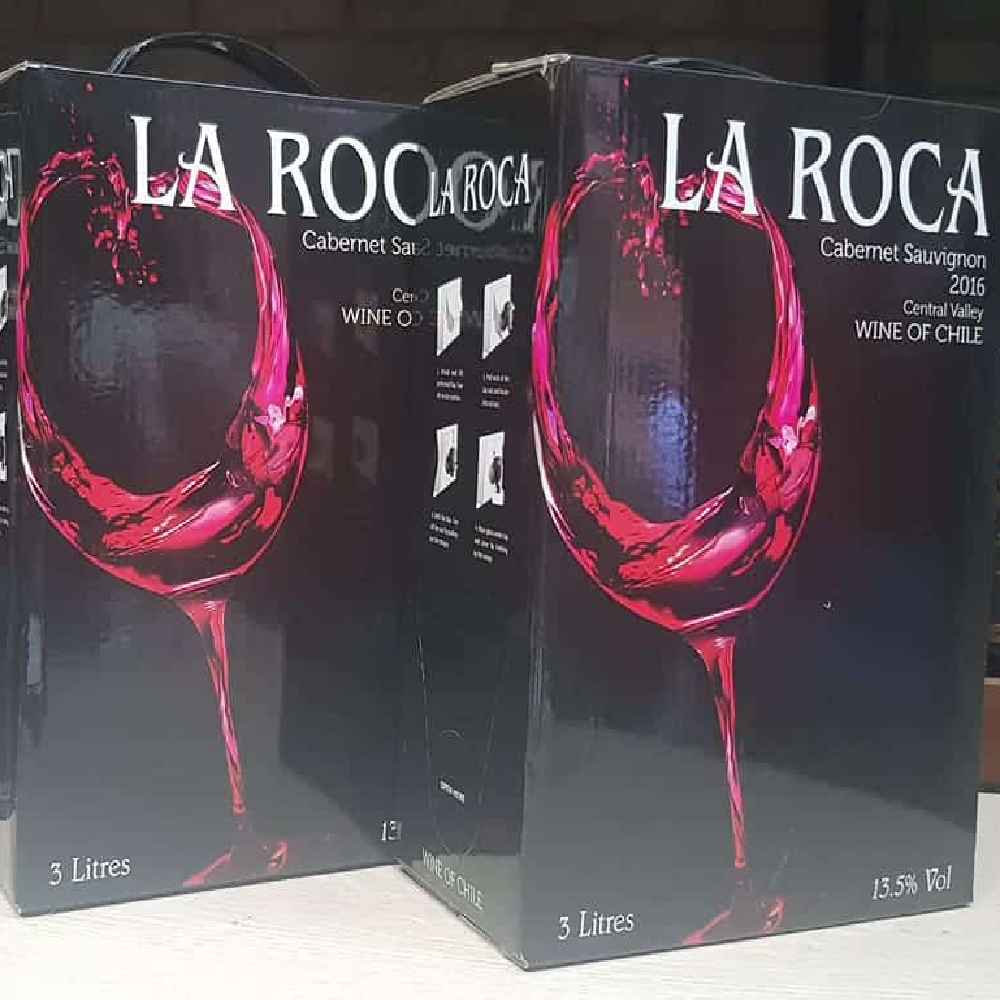 Vang bịch Chile La Roca đỏ 3 Lít