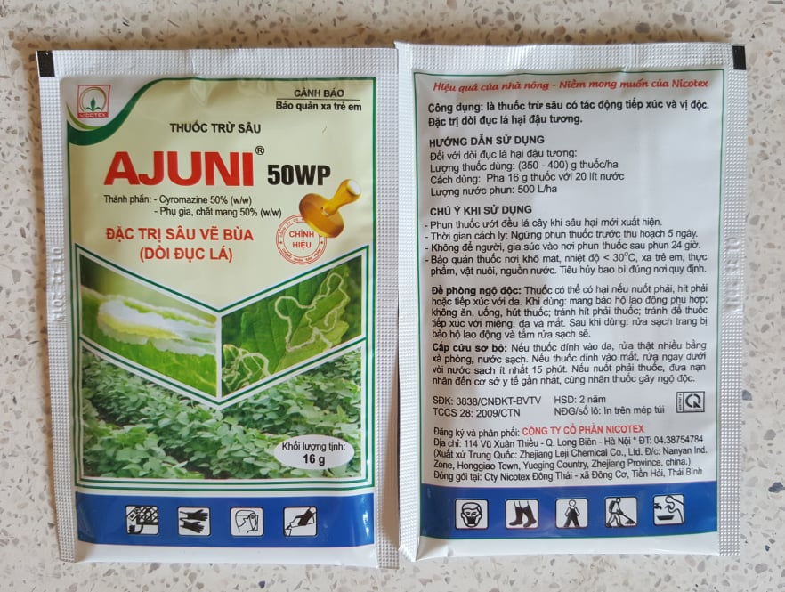 Th.uốc đặc tr.ừ sâu vẽ bùa AJUNI 50WP