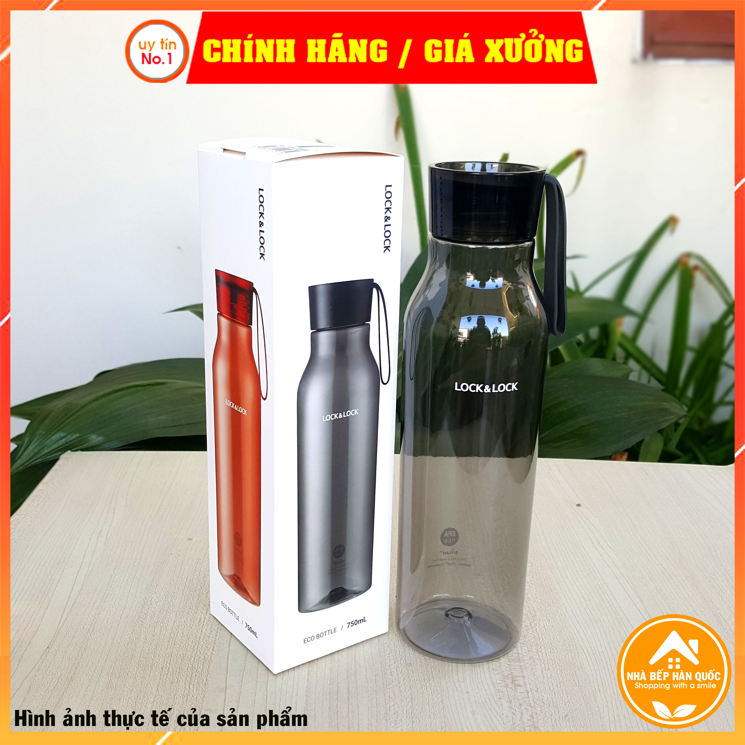 Bình nước nhựa Tritan Lock&Lock Eco Bottle ABF664 [750ML][Freeship toàn quốc]