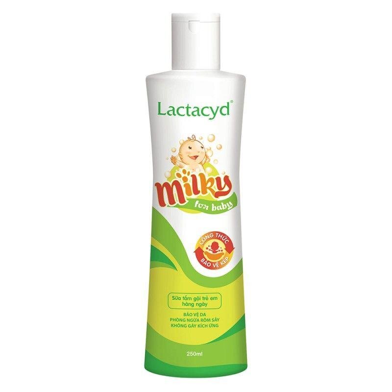 Sữa tắm gội cho bé LACTACYD Milky For Baby 250ml 500ml