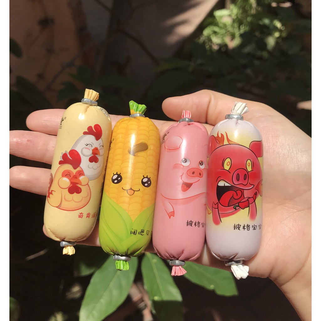 Xúc Xích Mini 4 Vị (heo, heo cay, gà, ngô)
