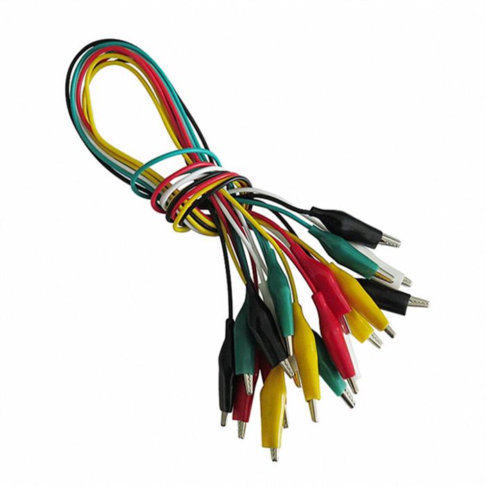 Combo 10 Dây Kẹp Cá Sấu 5 Màu 50cm