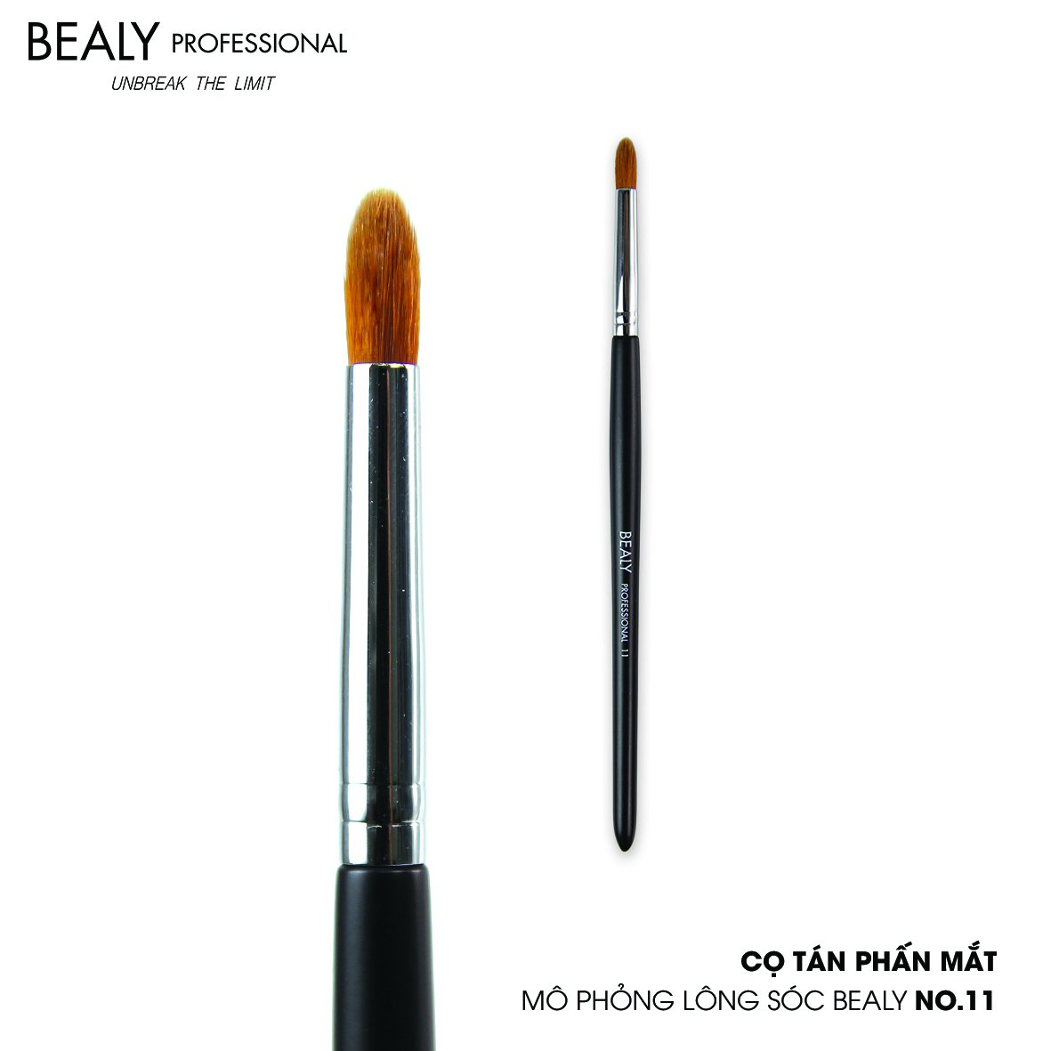 BỘ CỌ TÁN PHẤN MẮT MÔ PHỎNG LÔNG SÓC BEALY 6C