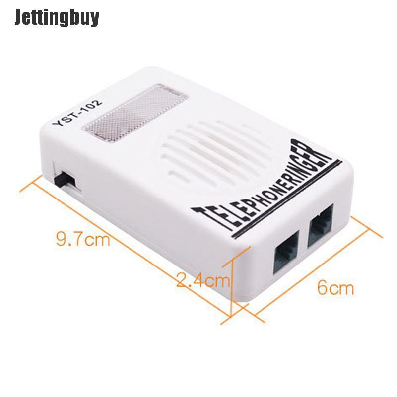 Jettingbuy Extra-Loud Telephone Phone Bell Ringer Strobe Light Flasher Sound Amplifier
