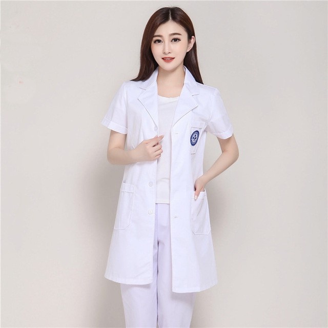 [CHÍNH HÃNG] Áo Blouse Trắng Nam, Nữ Bác Sĩ (Ngắn Tay, Dài Tay)