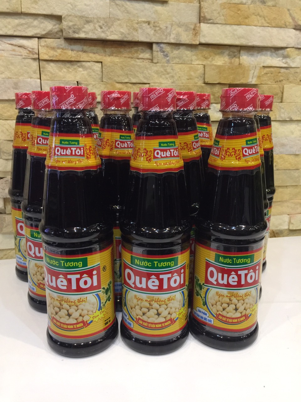 NƯỚC TƯƠNG  XÌ DẦU QUÊ TÔI CHAI 500 ML